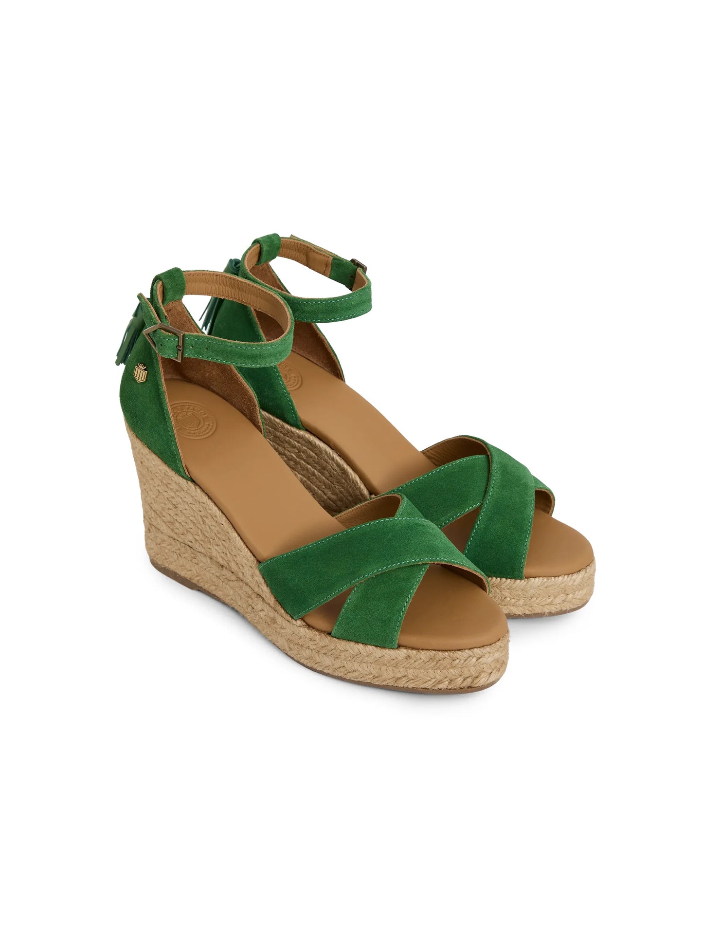 Valencia Wedge Clover Suede