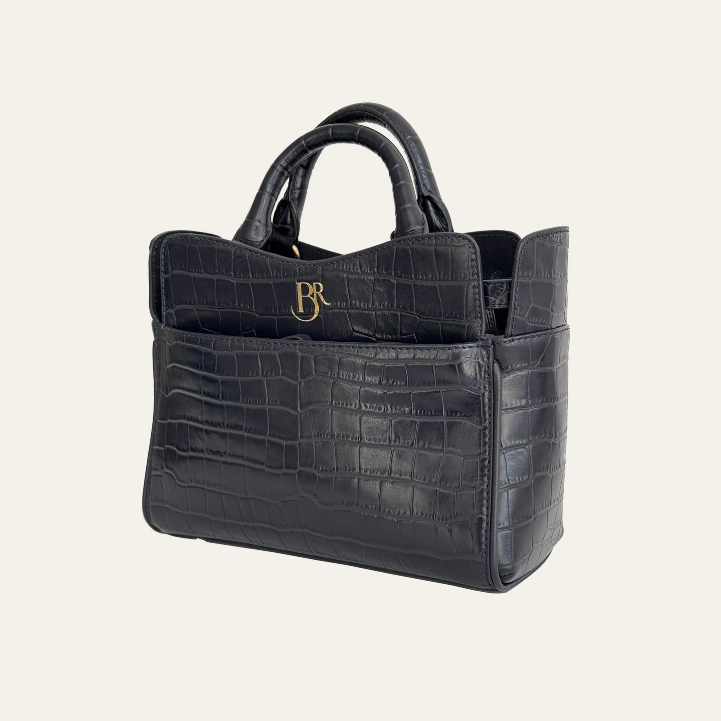 Ambridge Navy Croc Leather