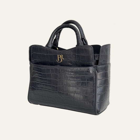 Ambridge Navy Croc Leather