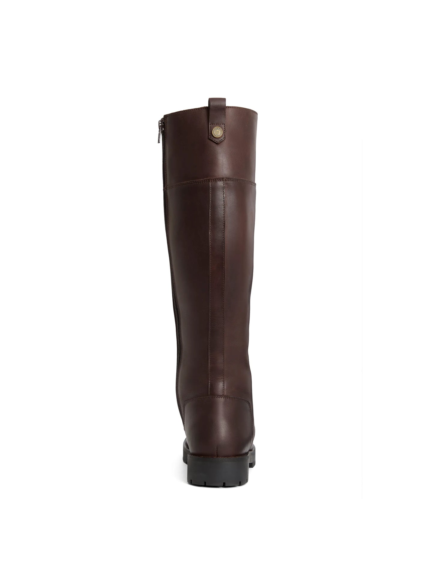 Anglesey Combat Knee High Mahogany Leather