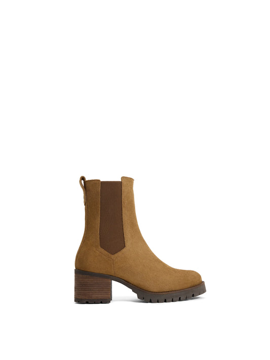 'Heeled Boudica' Tan Suede