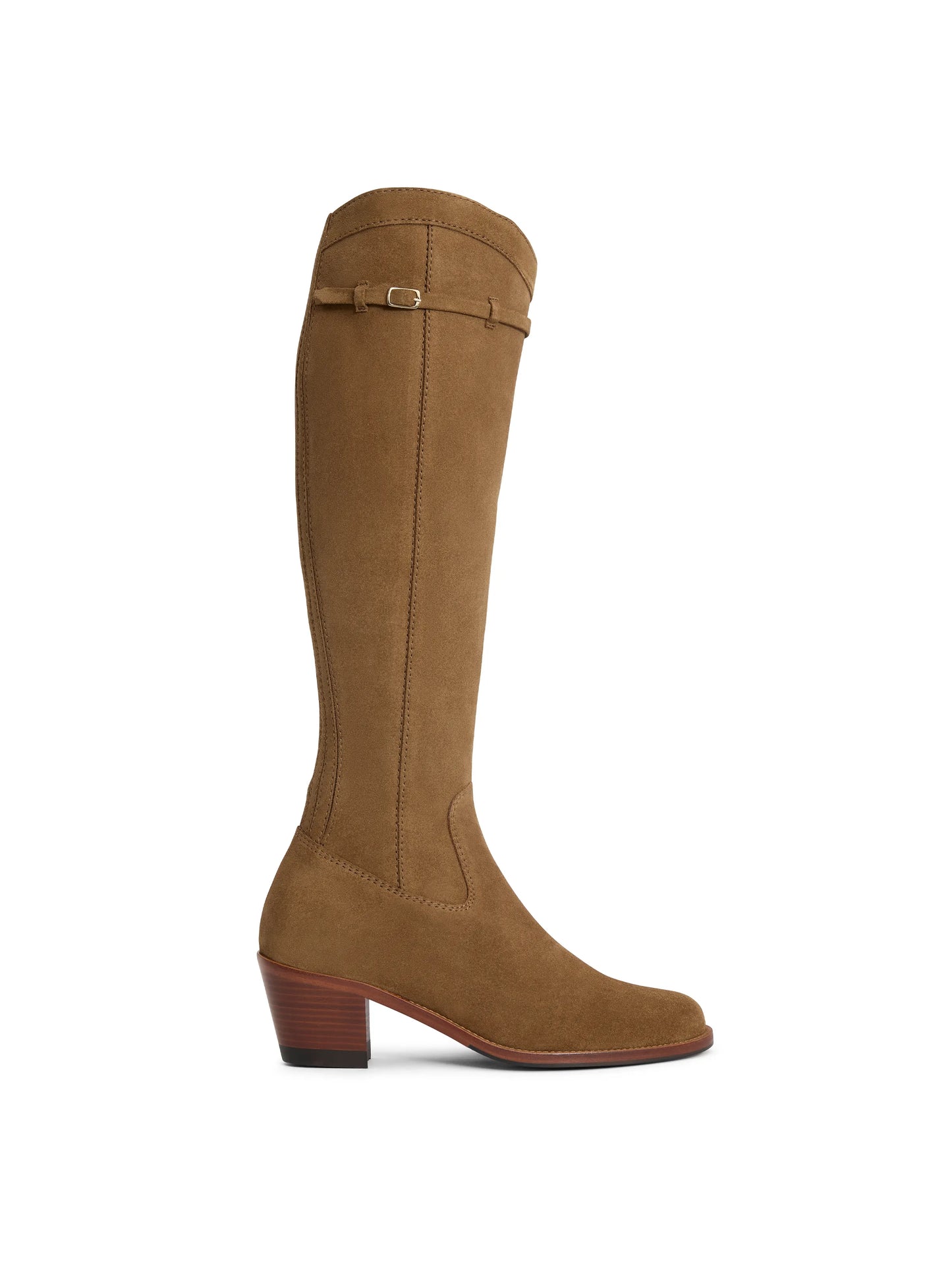 'Kimberley' Heeled Tan Suede