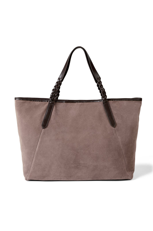 'Burford' Deep Taupe Suede