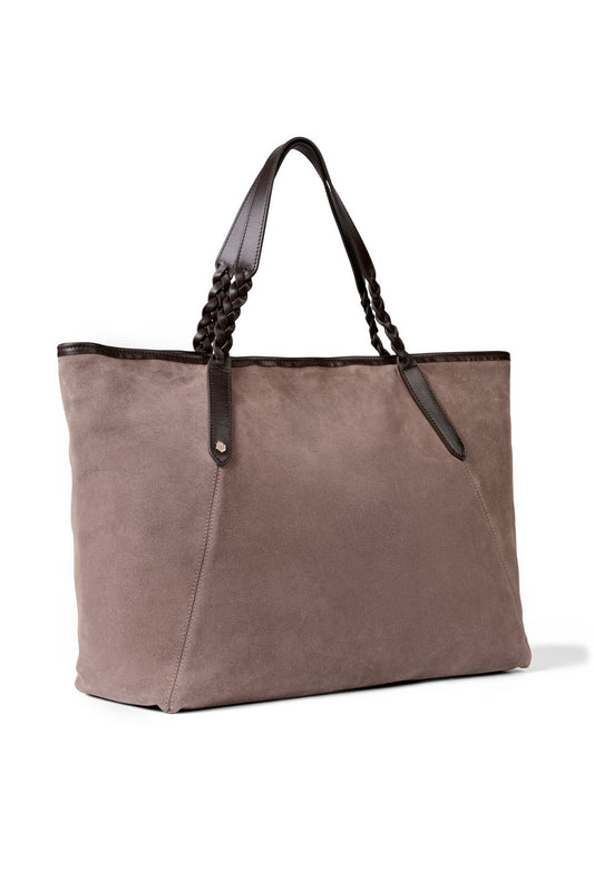 'Burford' Deep Taupe Suede