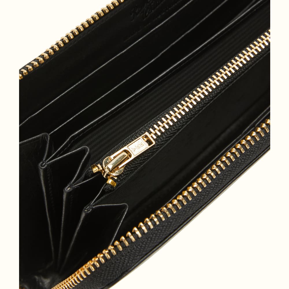 Singleton Zip Wallet Black