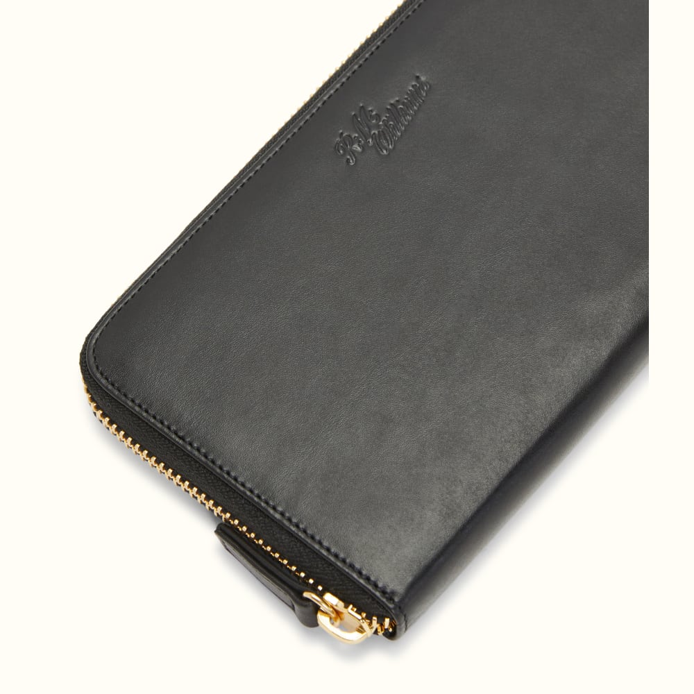 Singleton Zip Wallet Black