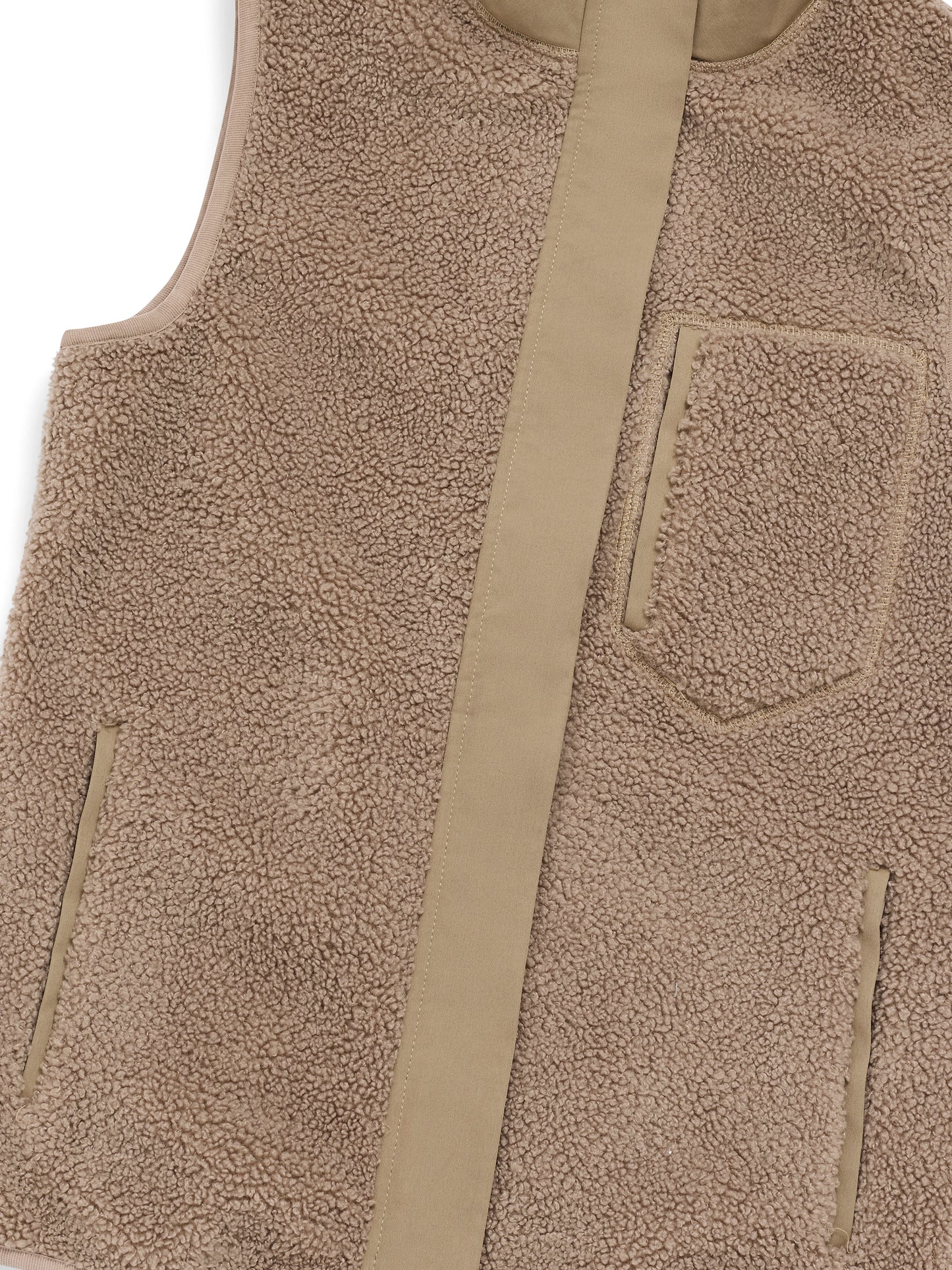 Agnes Fleece Gilet - Fawn