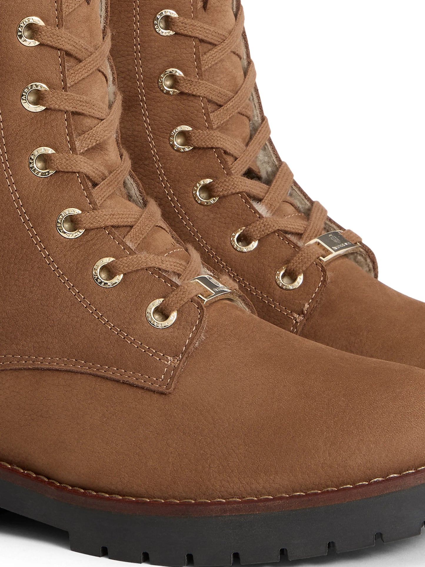 Anglesey Combat Knee High Congac Nubuck