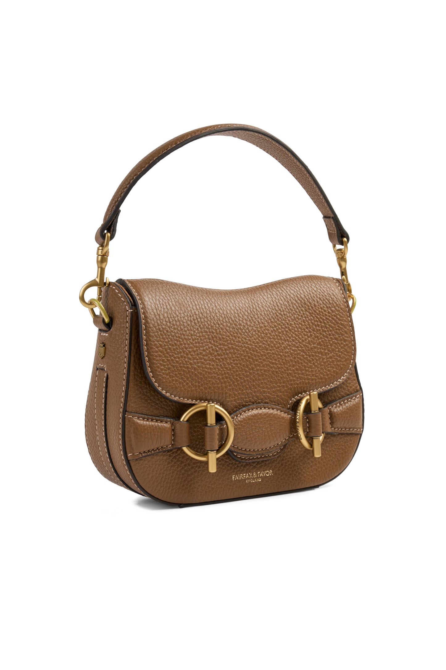 Connie Tan Leather Saddle Bag