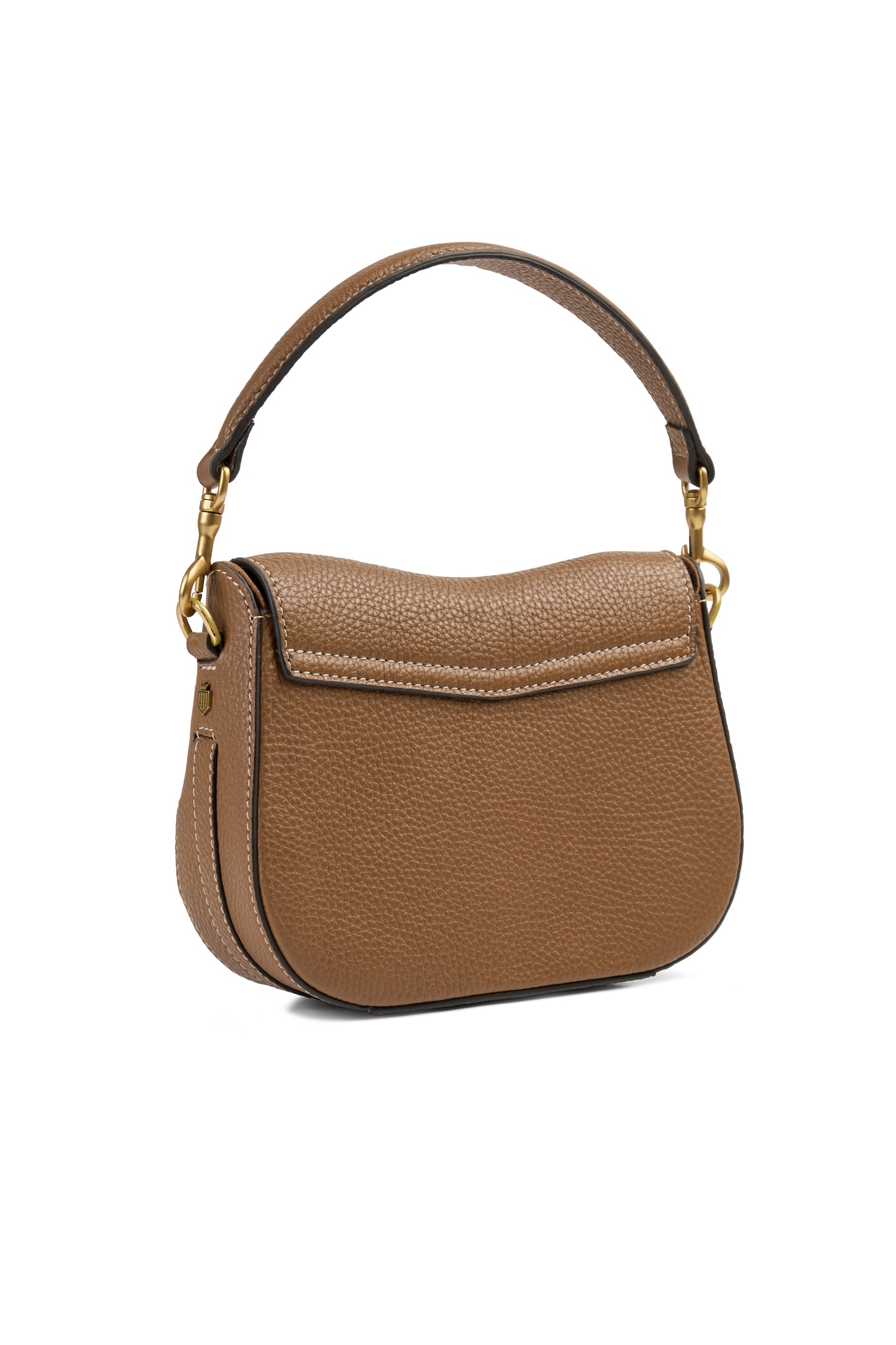 Connie Tan Leather Saddle Bag
