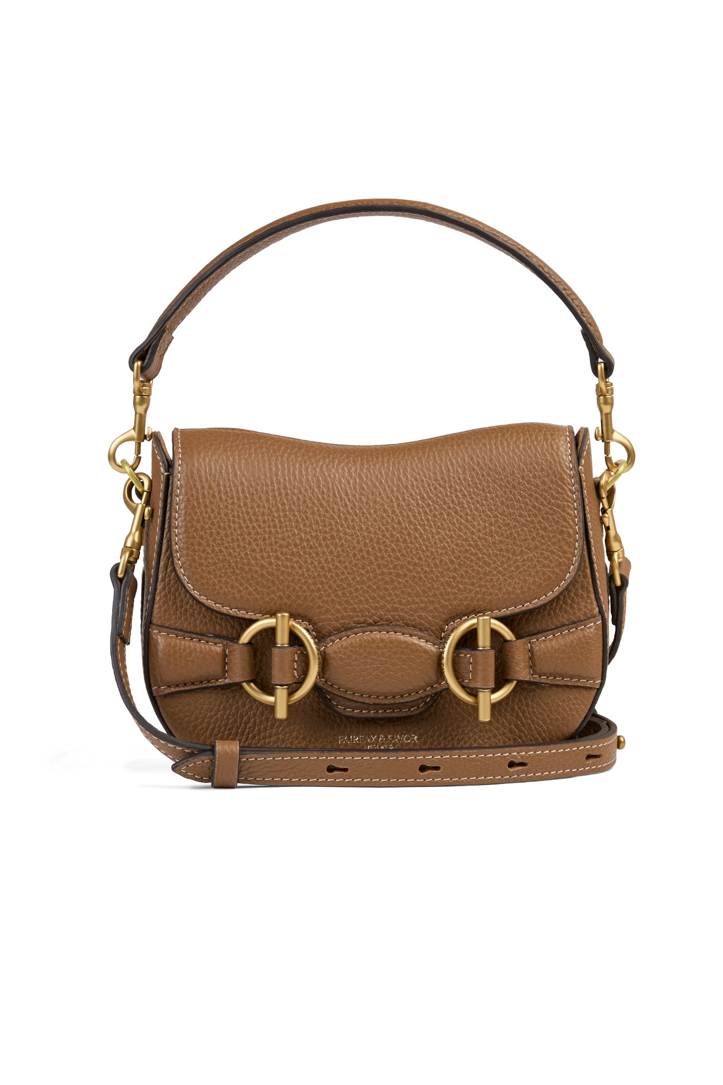 Connie Tan Leather Saddle Bag