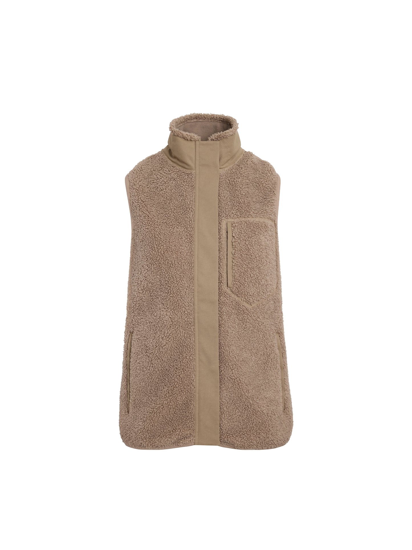 Agnes Fleece Gilet - Fawn