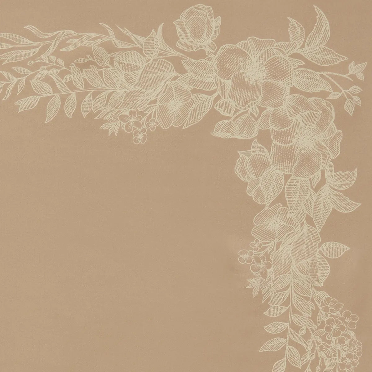 Mannington Silk Scarf Beige, Off White & Orange
