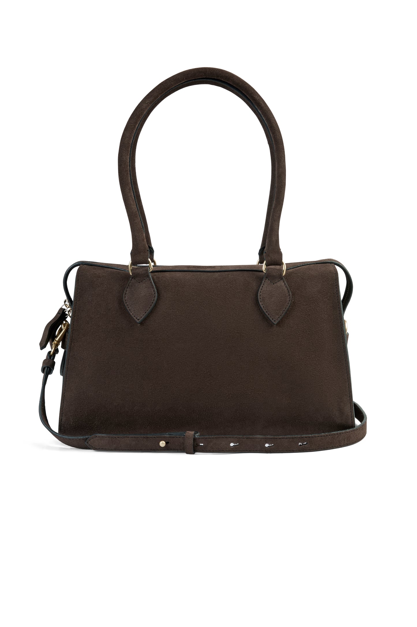 Kew Shoulder Chocolate Suede