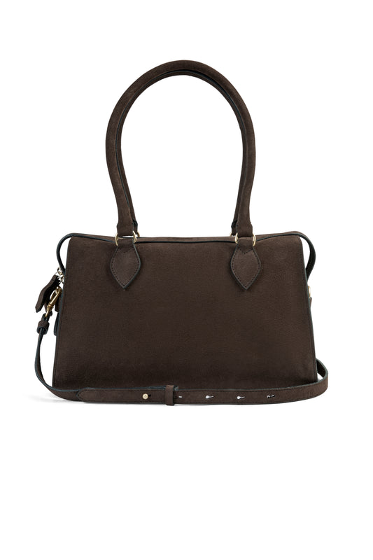Kew Shoulder Chocolate Suede