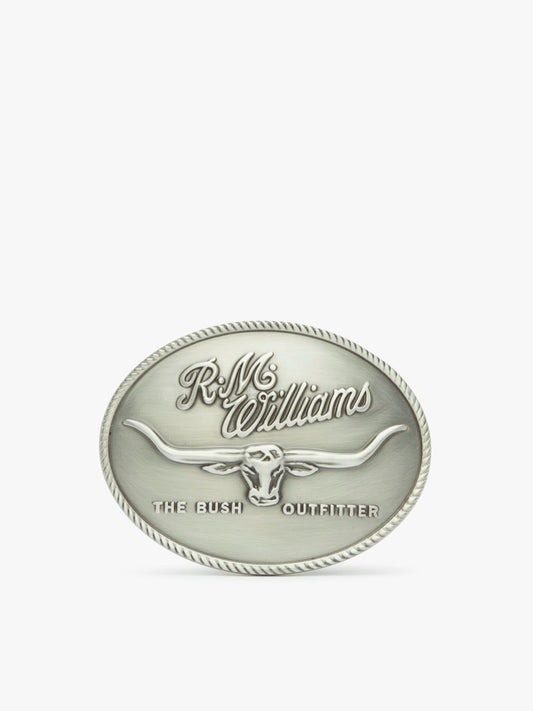 R.M Williams Logo Buckle Silver