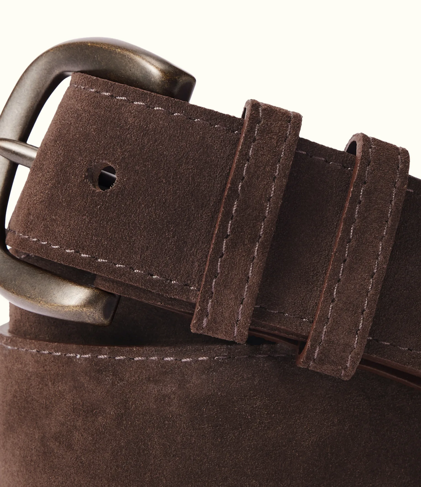 Ryder Cocoa Suede Belt