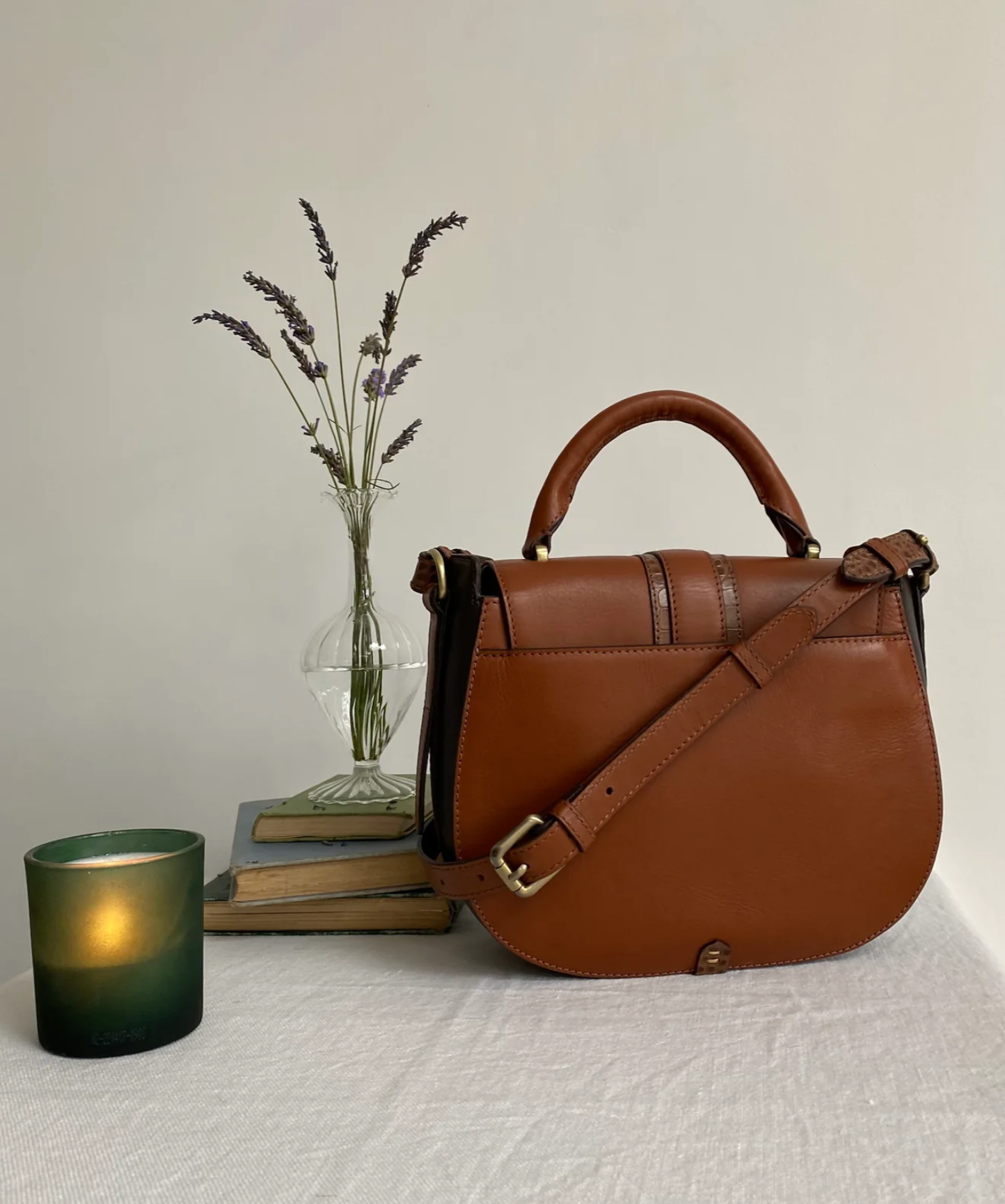 Belton Tan Saddle Bag