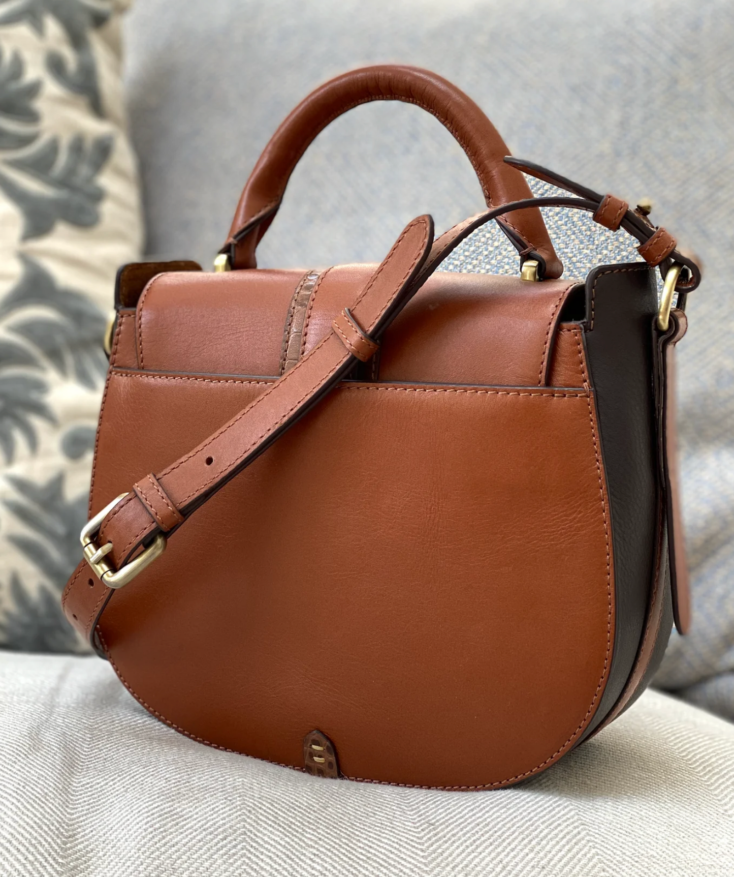 Belton Tan Saddle Bag