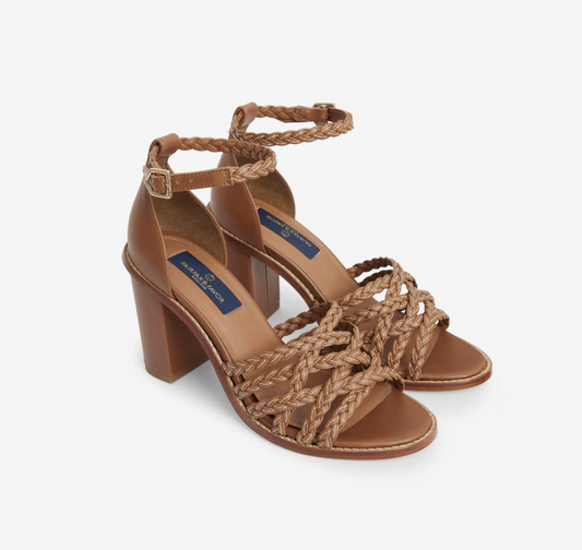 Seville Heel Tan Leather