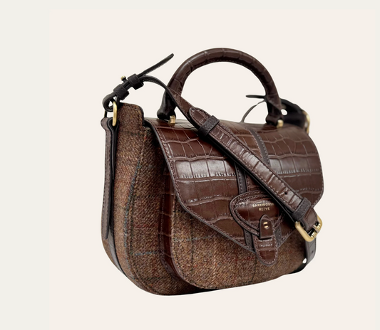 Belton Saddle Bag  Tweed & Chocolate