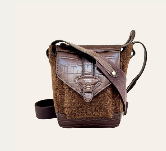 Hackthorn Cross Body Tweed & Chocolate