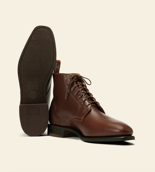 Comfort Craftsman Lace Boot - Cafe Pull up