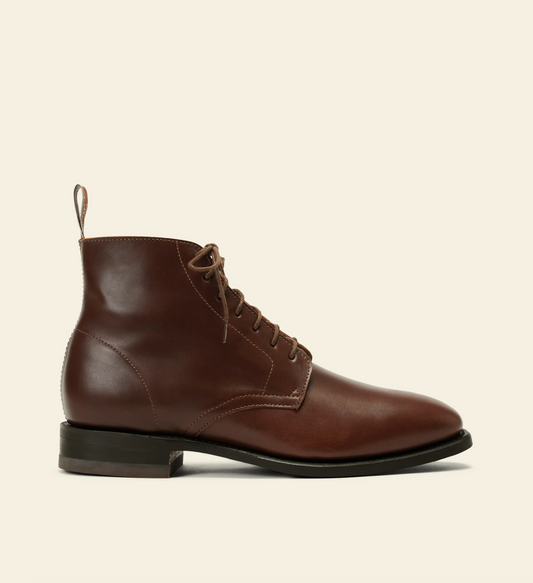 Comfort Craftsman Lace Boot - Cafe Pull up