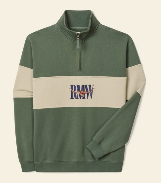 Heriatge 1/4 Zip Sweater Spruce Green