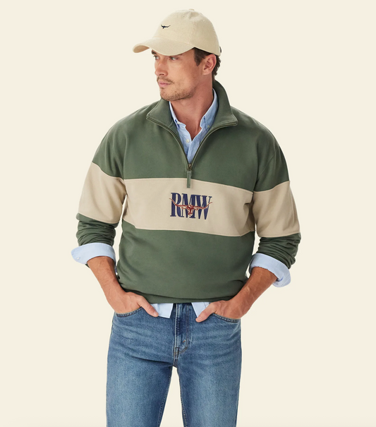 Heriatge 1/4 Zip Sweater Spruce Green