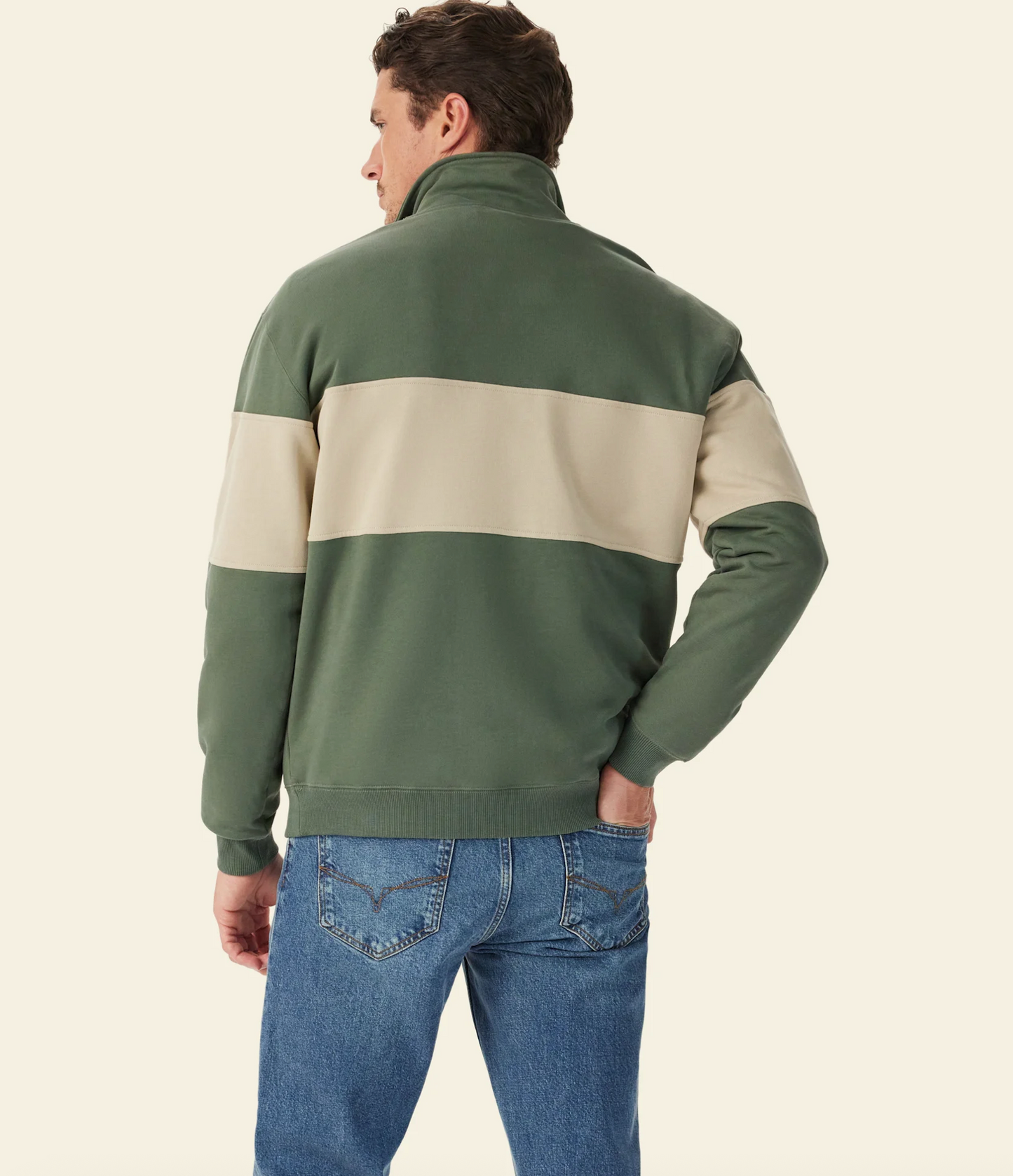 Heriatge 1/4 Zip Sweater Spruce Green