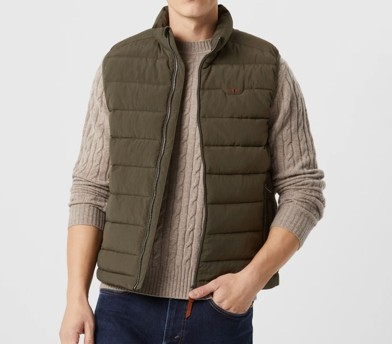 Rydal Padded Vest Khaki