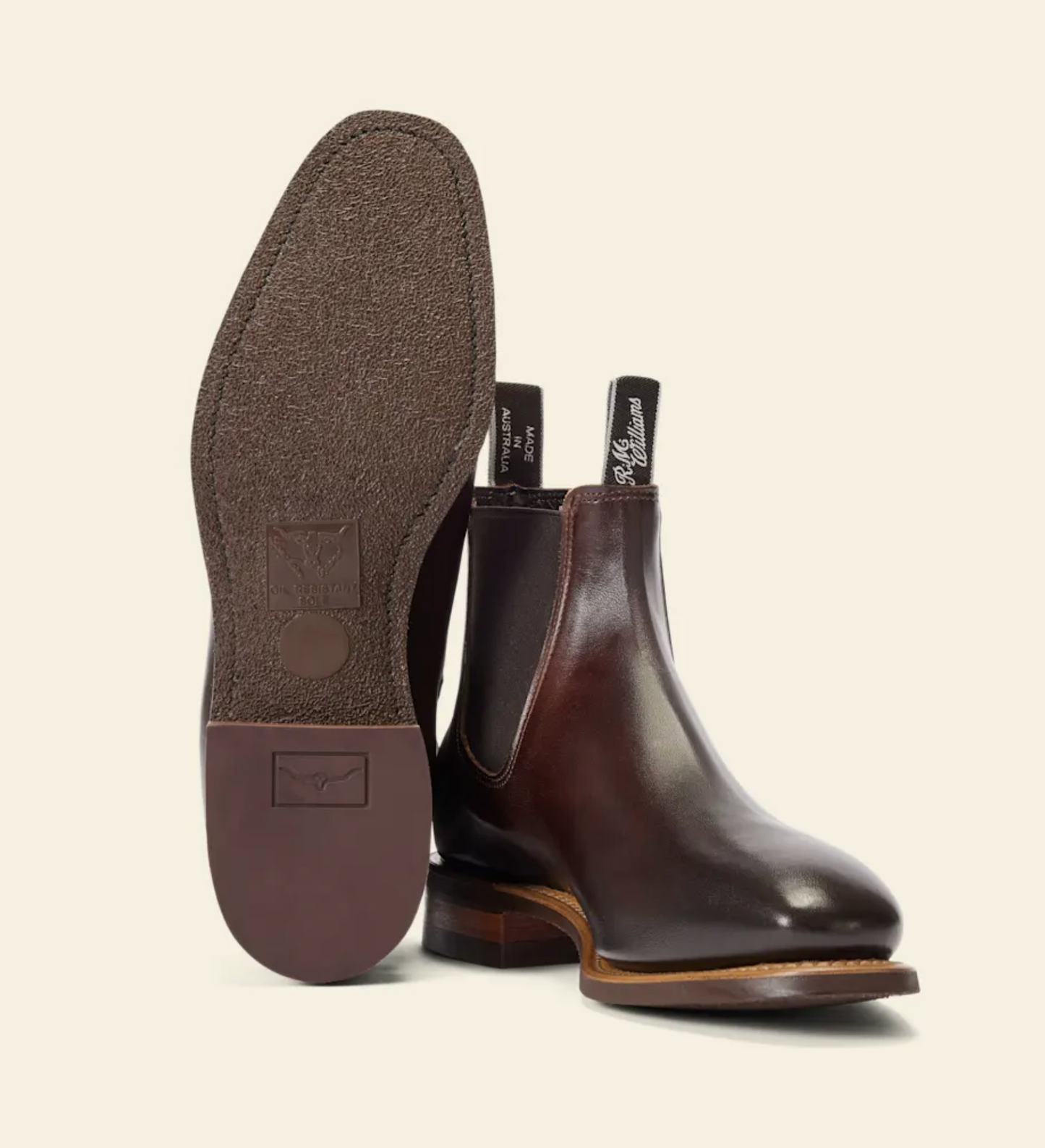 'Comfort Chinchilla' Bordeaux Burnished Calf