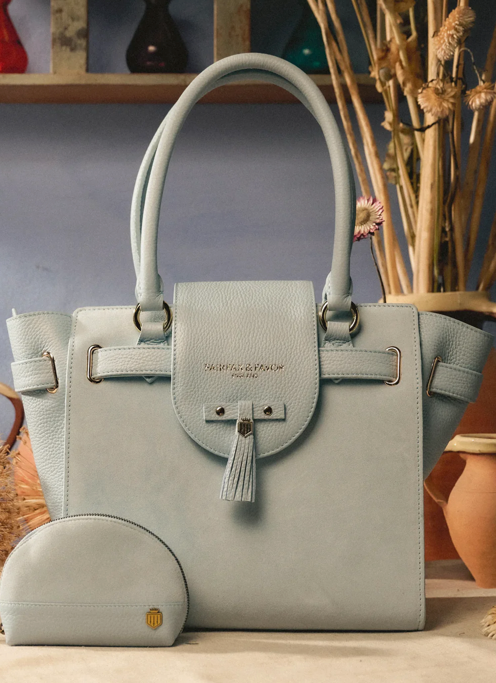 Windsor Tote Sky Blue