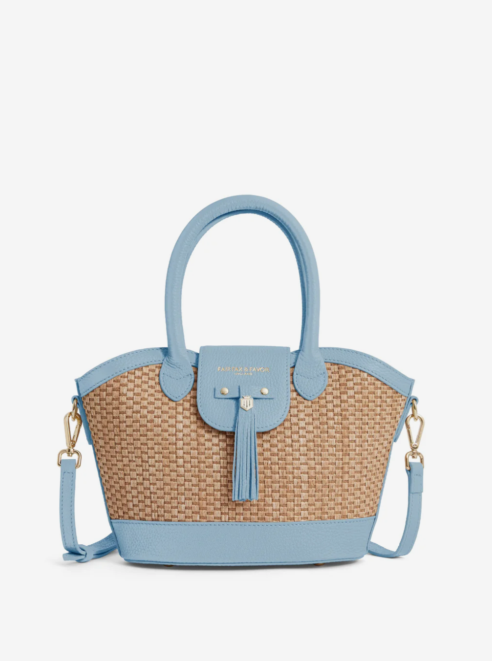 Mini Windsor Basket Bag Sky Blue