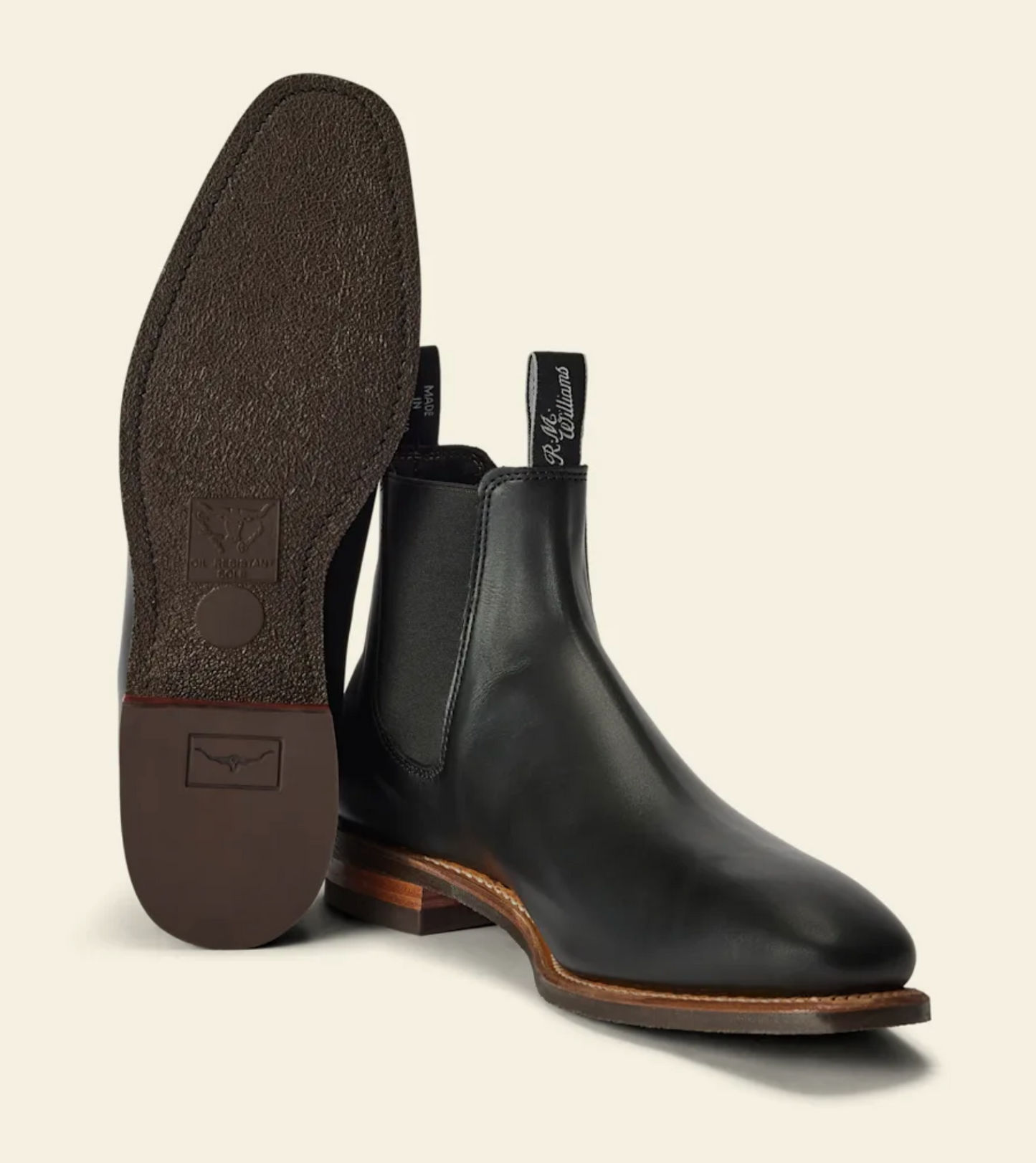 Comfort Craftsman  Black Yearling Natural Welt
