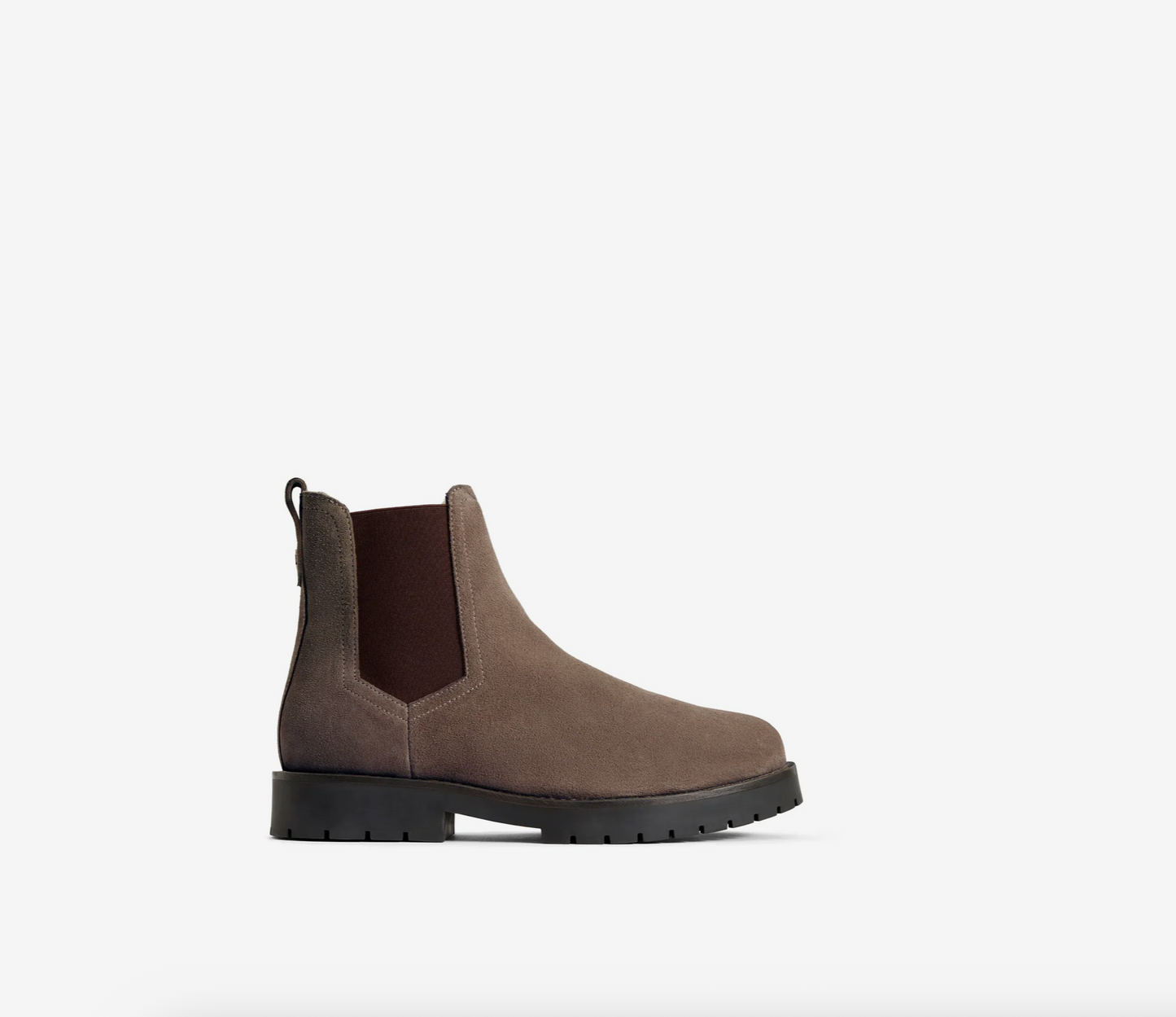 'Boudica' Deep Taupe Suede