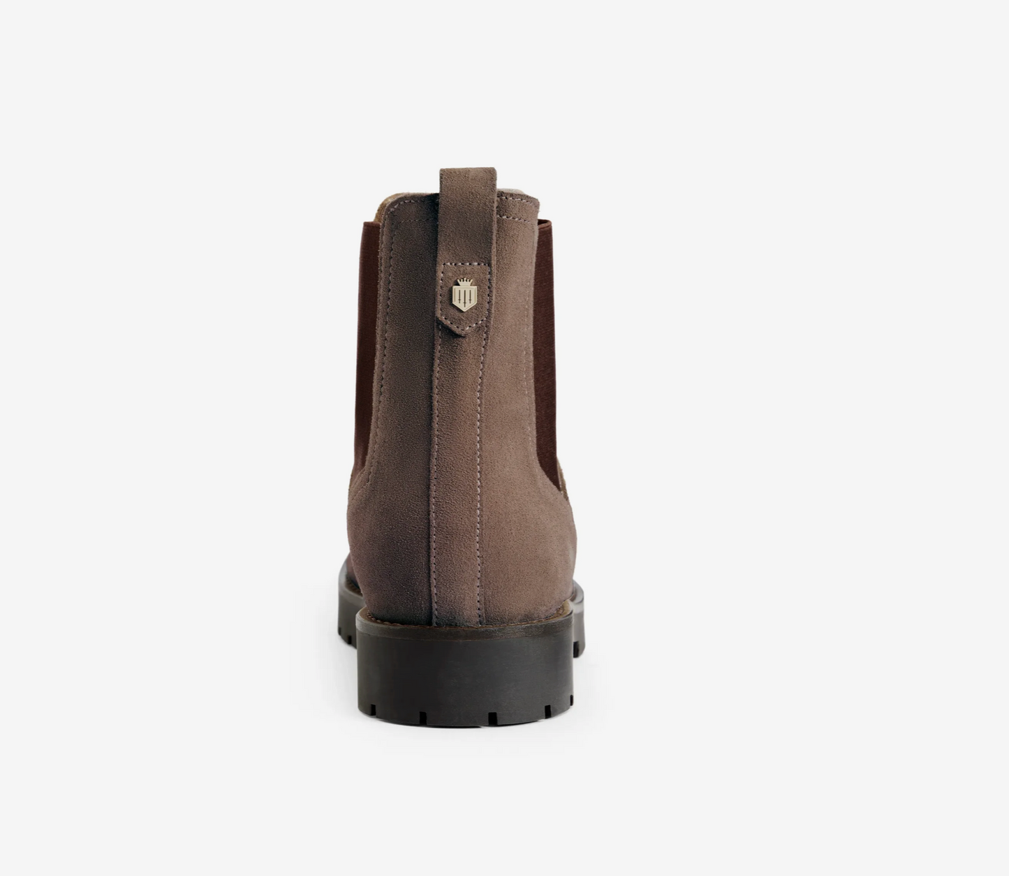 'Boudica' Deep Taupe Suede