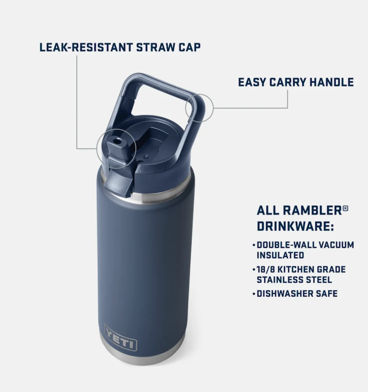 18oz Straw Bottle - Seafoam