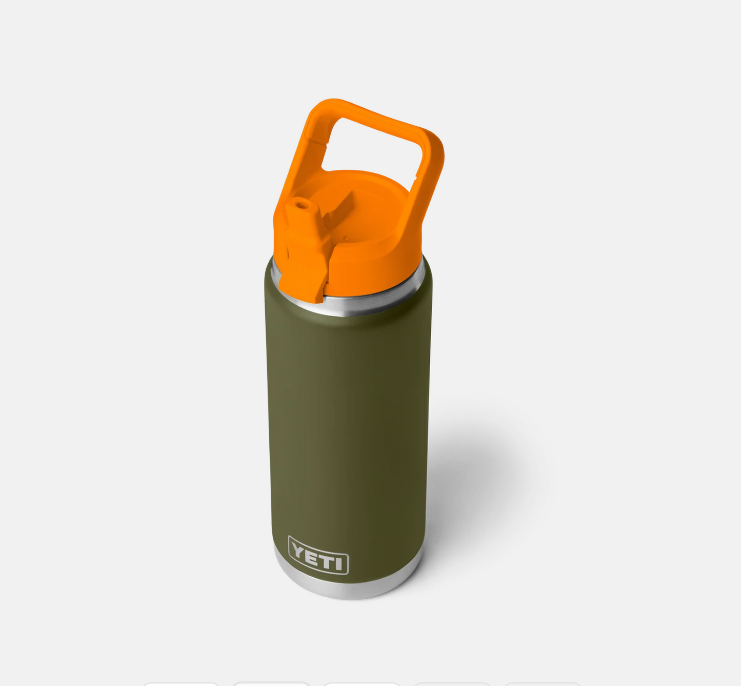 26oz Straw Bottle - Olive/ King Crab