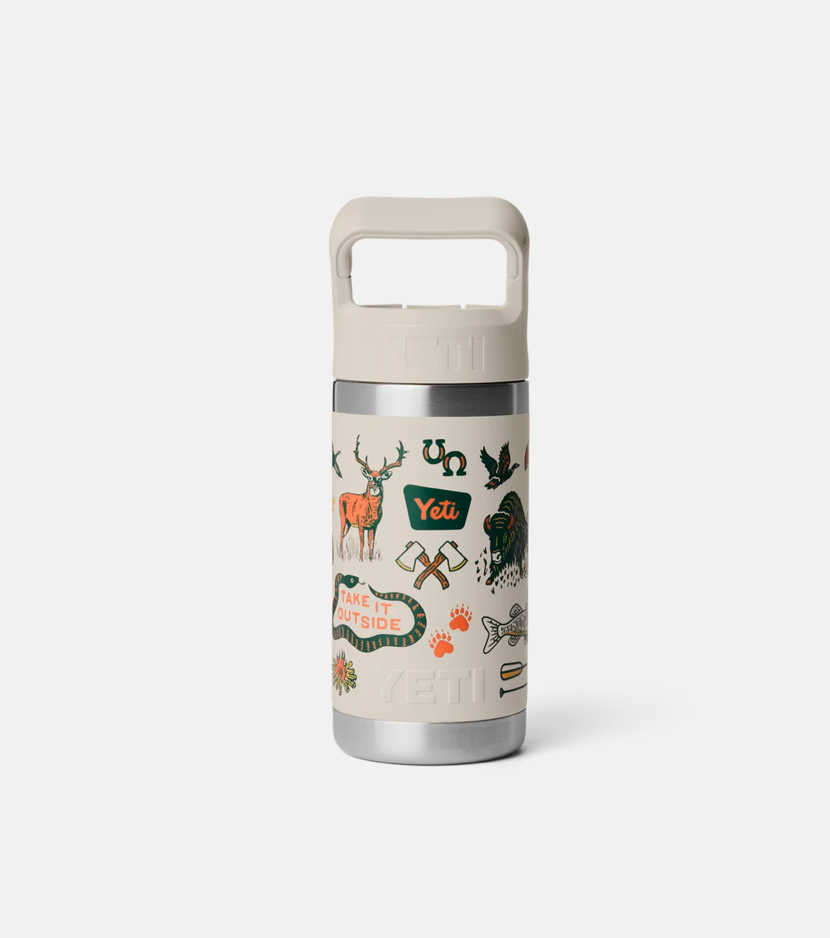 12oz  Straw Kids Bottle - Cape Summer Camp