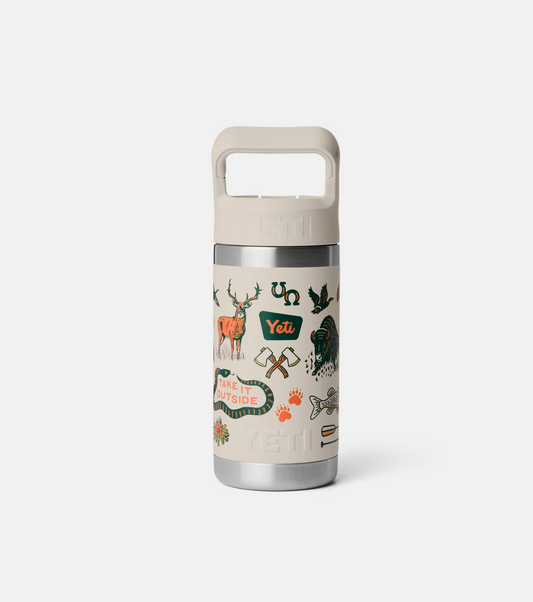 12oz  Straw Kids Bottle - Cape Summer Camp