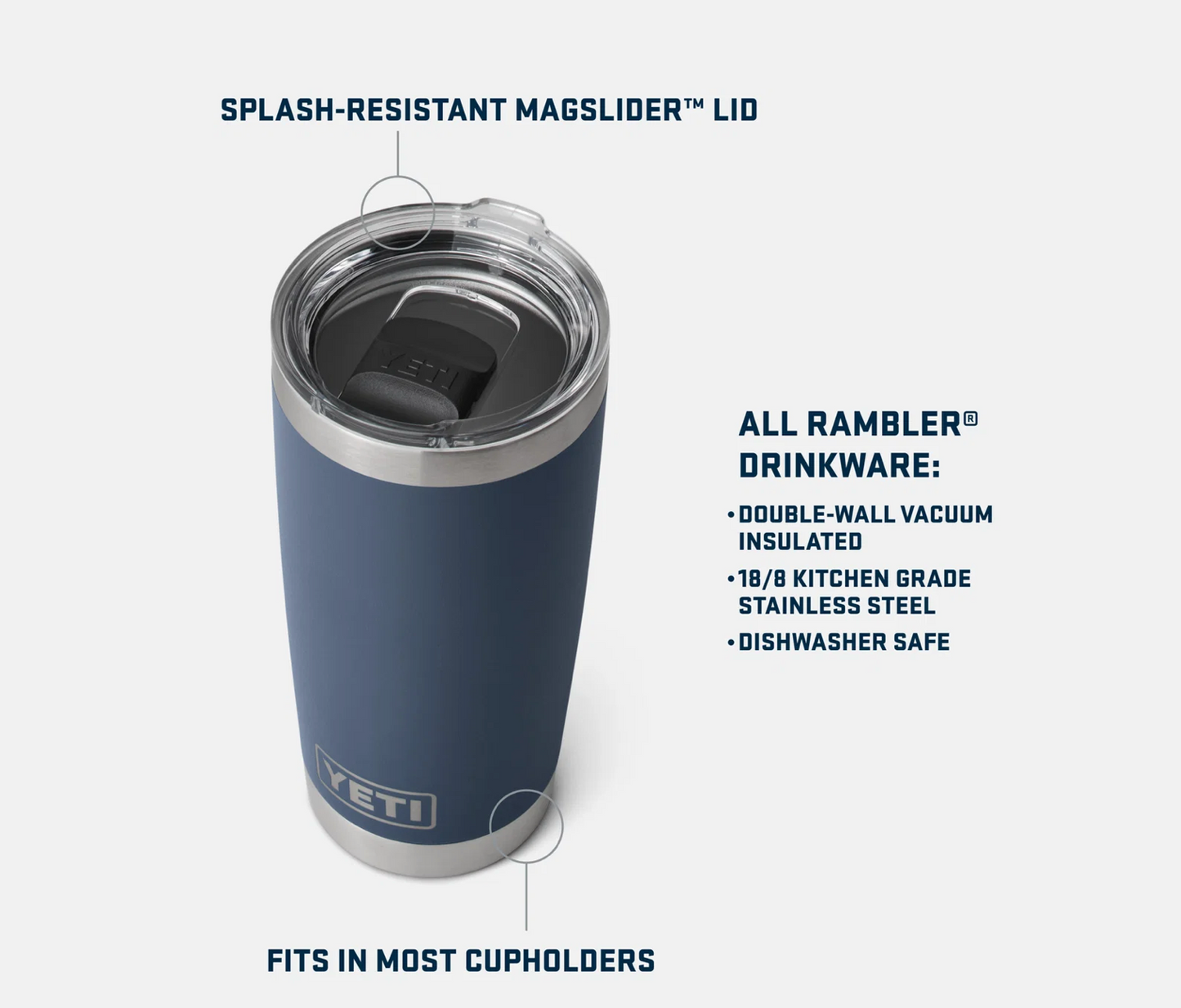 20oz Tumbler with Magslide - King Crab