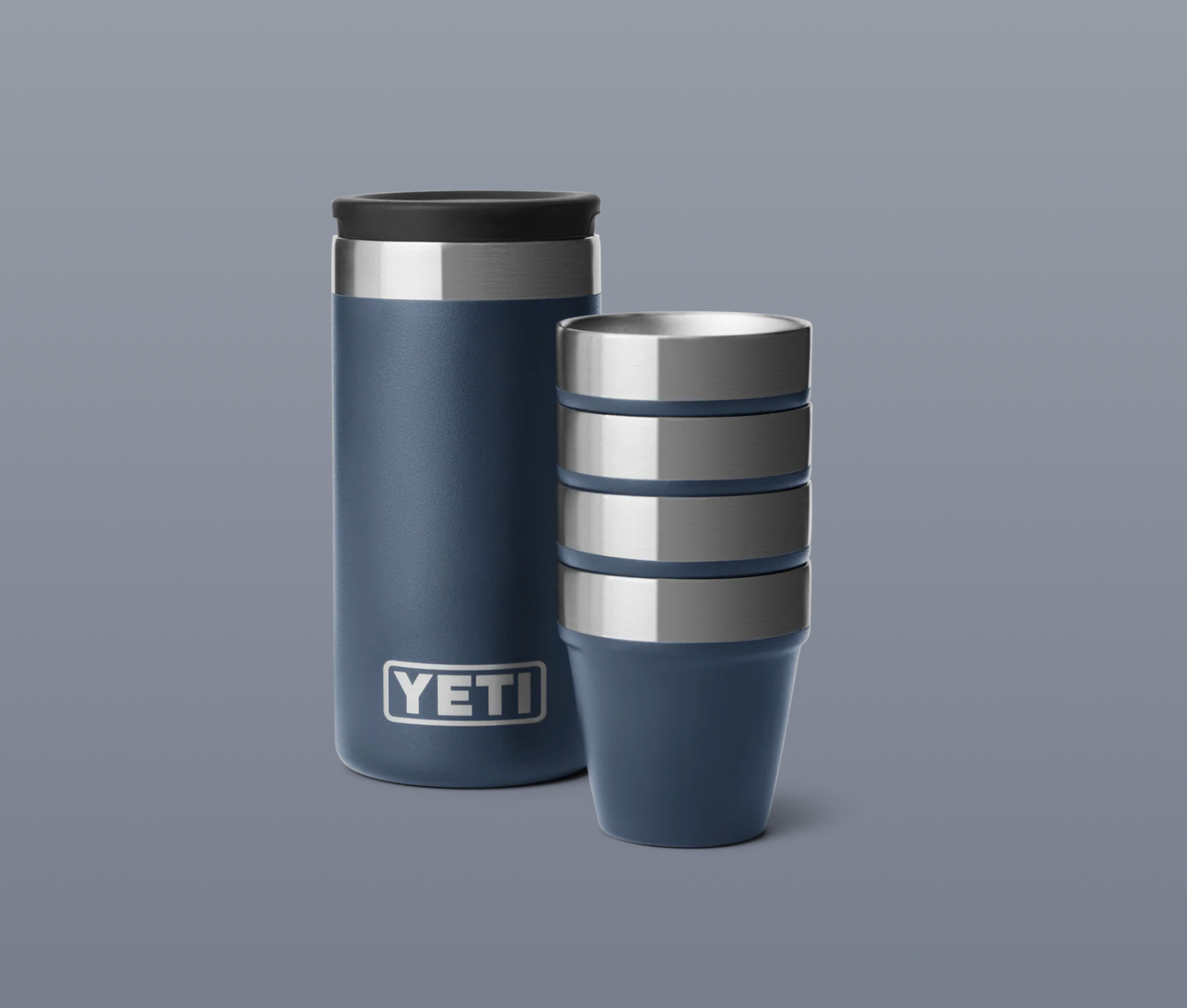 Shot Glasses & Carry Case - Navy