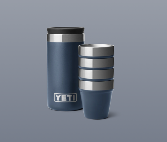 Shot Glasses & Carry Case - Navy