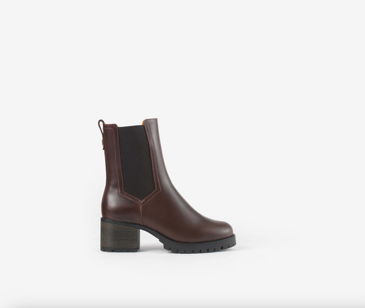 'Heeled Boudica' Mahogany Calf