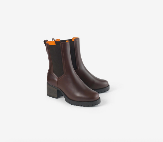 'Heeled Boudica' Mahogany Calf