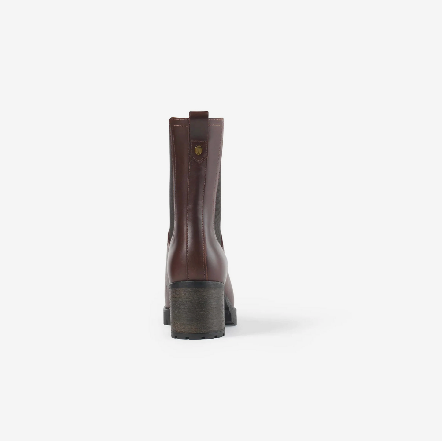 'Heeled Boudica' Mahogany Calf