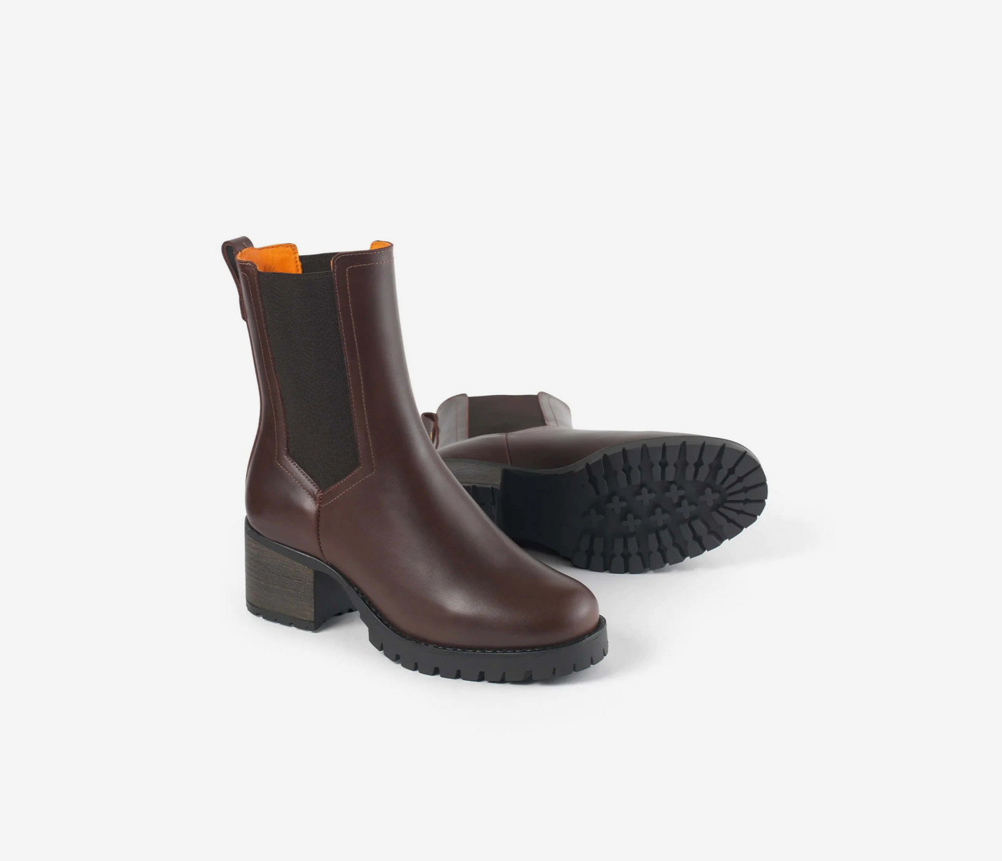'Heeled Boudica' Mahogany Calf