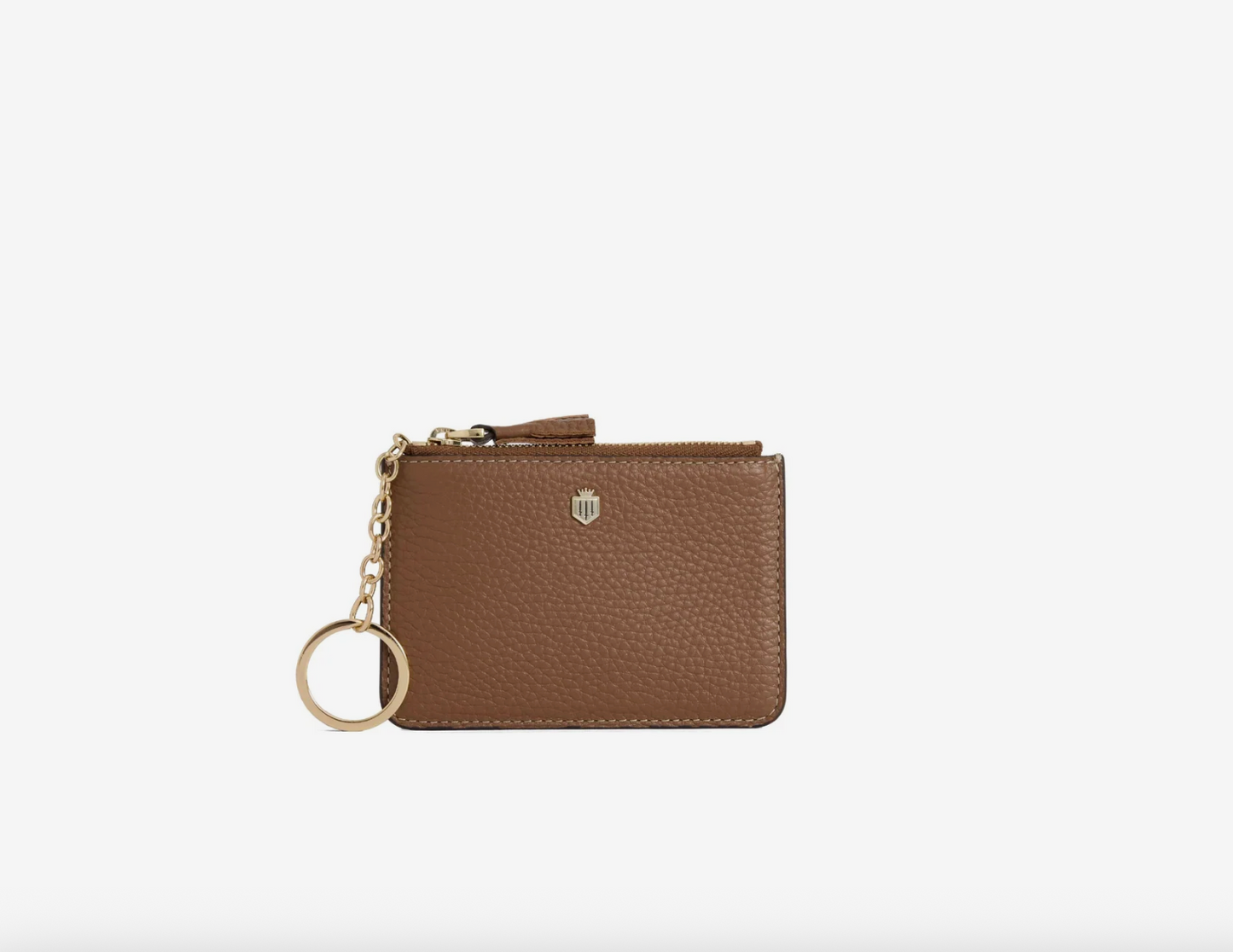 Purse Key Ring  - Tan Leather